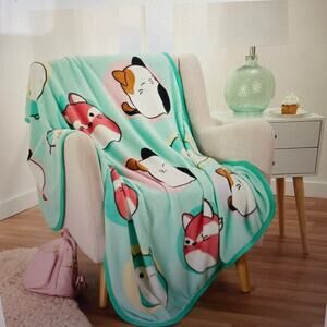 Squishmallows Fleece Throw Blanket 38”w x 44”l
